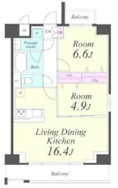 クレシェンテ月島 604 間取り図