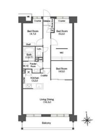 コンフォリア高島平 1-703 間取り図