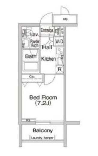 コンフォリア中落合 207 間取り図