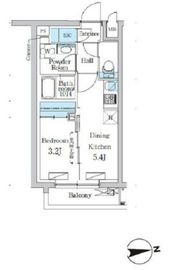 デュオフラッツ千歳船橋 205 間取り図