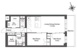 ルーウェ東大泉 513 間取り図