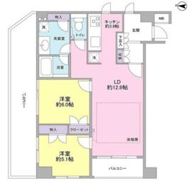 ザ・センチュリー宮崎台 407 間取り図