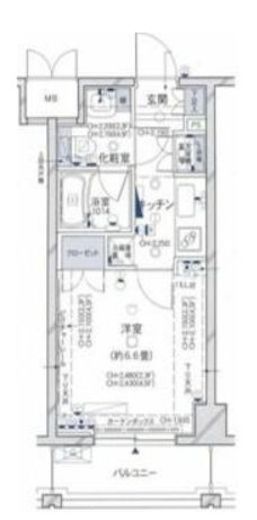 パレステュディオ代々木 3階 間取り図