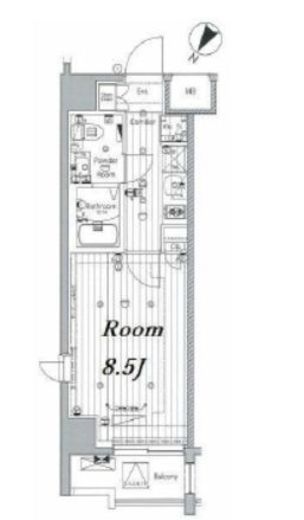 メイクス浅草イースト 10階 間取り図