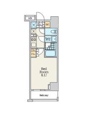 クレストコート中野富士見町 409 間取り図