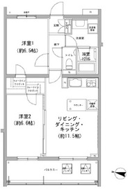 ヒューリックコート雪が谷 502 間取り図