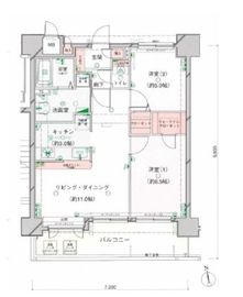 センチュリープラチナマンション大井町 12階 間取り図