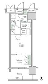 ブルックサイドレジデンス木場 825 間取り図