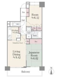 板橋パークホームズ 12階 間取り図