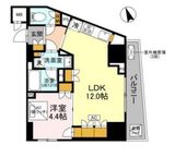 リーラ品川戸越 1002 間取り図
