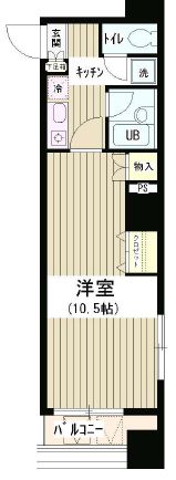 アクアコート 404 間取り図