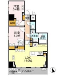 リーラ品川戸越 301 間取り図