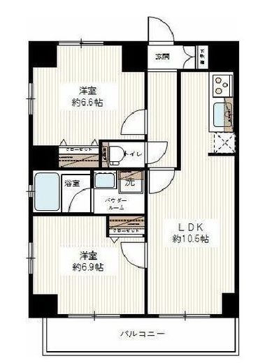 レグゼ日暮里id 10階 間取り図