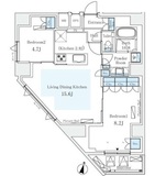 モノリス広尾 200 間取り図