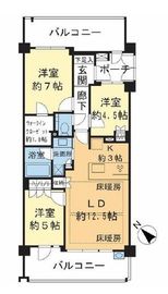 ヴェレーナグラン浜田山 4階 間取り図