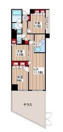 グランドメゾン桜新町 1階 間取り図