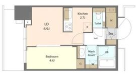 大崎ステーションレジデンス 19階 間取り図