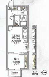 Aglaia新宿西落合 101 間取り図