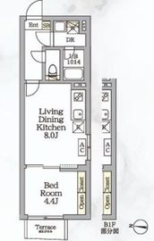 Aglaia新宿西落合 401 間取り図