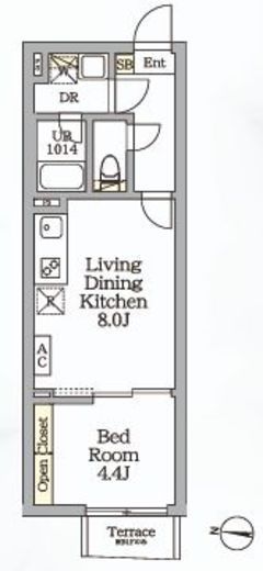 Aglaia新宿西落合 402 間取り図