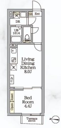 Aglaia新宿西落合 103 間取り図
