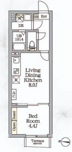 Aglaia新宿西落合 203 間取り図