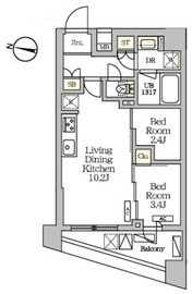 NOGATARESIDENCE 101 間取り図