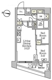 NOGATARESIDENCE 801 間取り図