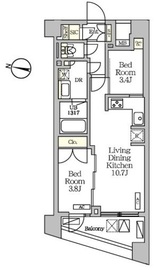 NOGATARESIDENCE 302 間取り図