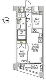 NOGATARESIDENCE 502 間取り図