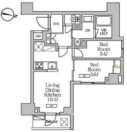 NOGATARESIDENCE 309 間取り図