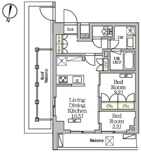 NOGATARESIDENCE 507 間取り図