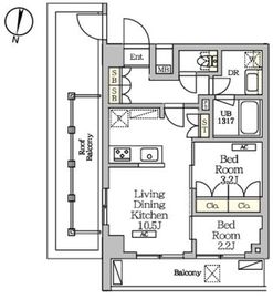 NOGATARESIDENCE 507 間取り図