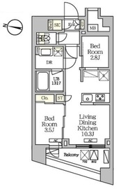 NOGATARESIDENCE 702 間取り図
