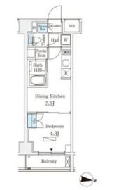 ラティエラ中野新井 503 間取り図