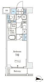 ラティエラ中野新井 504 間取り図