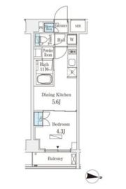 ラティエラ中野新井 505 間取り図