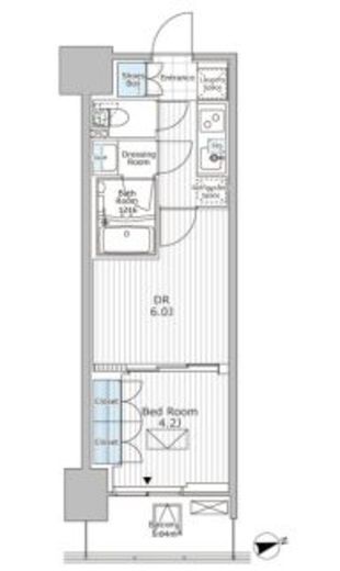 パークアクシス市川 709 間取り図