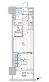 パークアクシス市川 709 間取り図