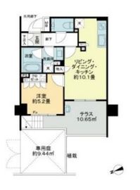 ジオ四谷坂町 1階 間取り図