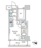 パークアクシス横濱高島町 402 間取り図