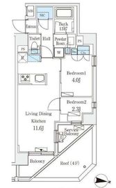 ラティエラ中野新井 501 間取り図