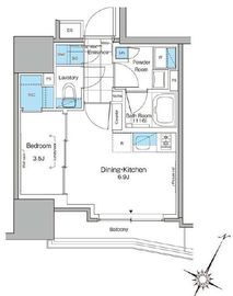 ルフォンプログレ北新宿 605 間取り図