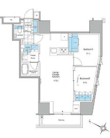 ルフォンプログレ北新宿 1204 間取り図