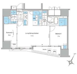 ルフォンプログレ北新宿 1205 間取り図
