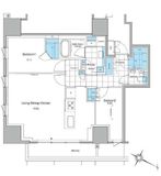 ルフォンプログレ北新宿 1206 間取り図