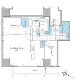 ルフォンプログレ北新宿 1206 間取り図