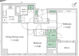レジオン白金クロス 3階 間取り図