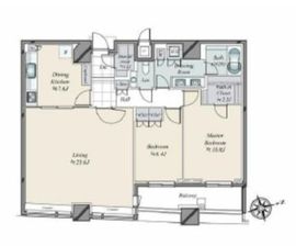 パークコート赤坂ザ・タワー 40階 間取り図
