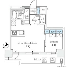 サンライズ茅場町 305 間取り図